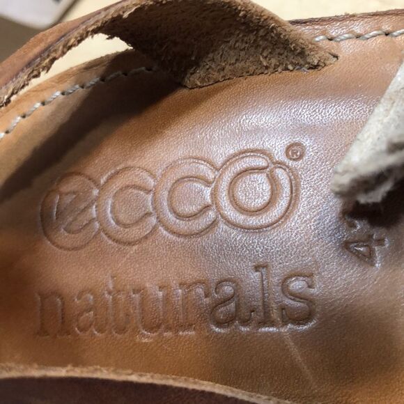 Ecco gladiator wedges size 41 leather - Picture 8 of 11